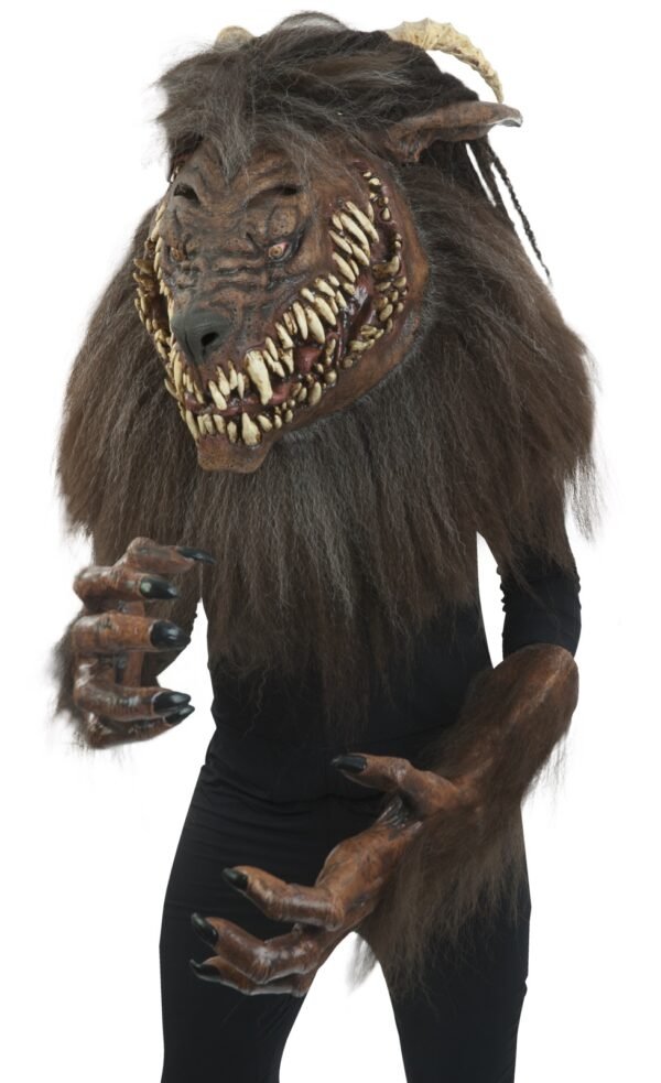 20009 Máscara Snarling Werewolf - Disfraz Profesional de Hombre Lobo
