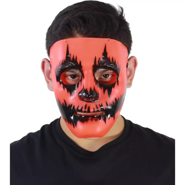 Face pumpkin painted