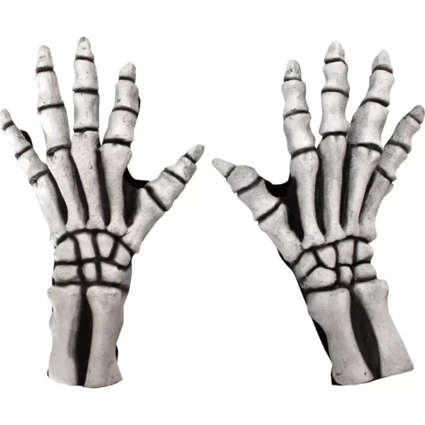 Skeleton Large Gloves (White)