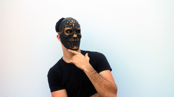 Golden Carving Catrina