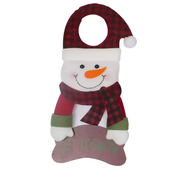Colgante de Puerta Muñeco de Nieve