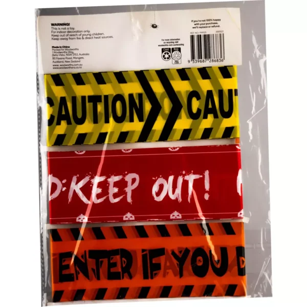 Cintas Decorativas Advertencia