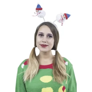 662798 Diadema Antenas Muñeco de Nieve