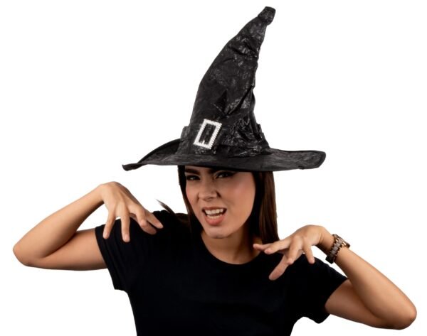 sombrero de bruja negro