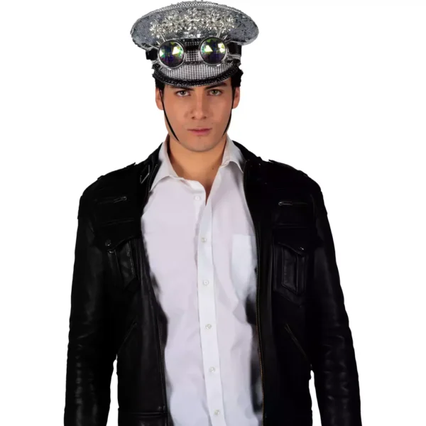 Sombrero de Capitán Plateado