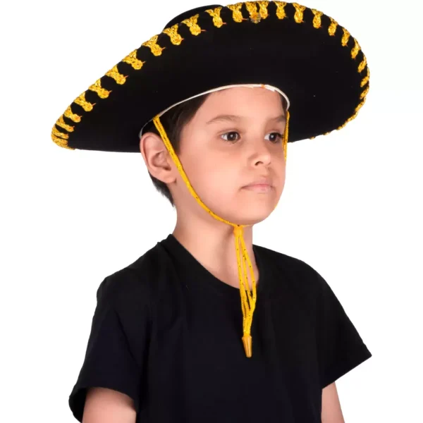 666036 2 Sombrero de Charro Oro Mediano