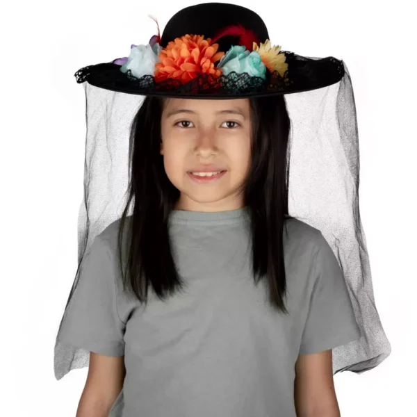 Sombrero catrina Negro Chico