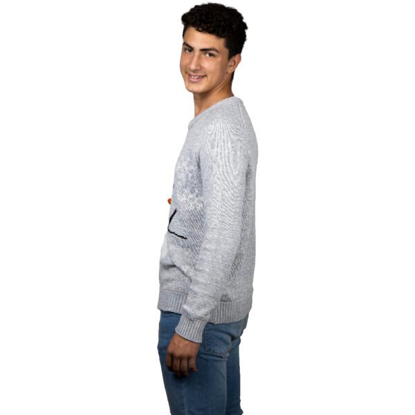 Uggly Sweater Muñeco De Nieve Gris Caballero