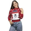Uggly Sweater Oso Polar Rojo Dama