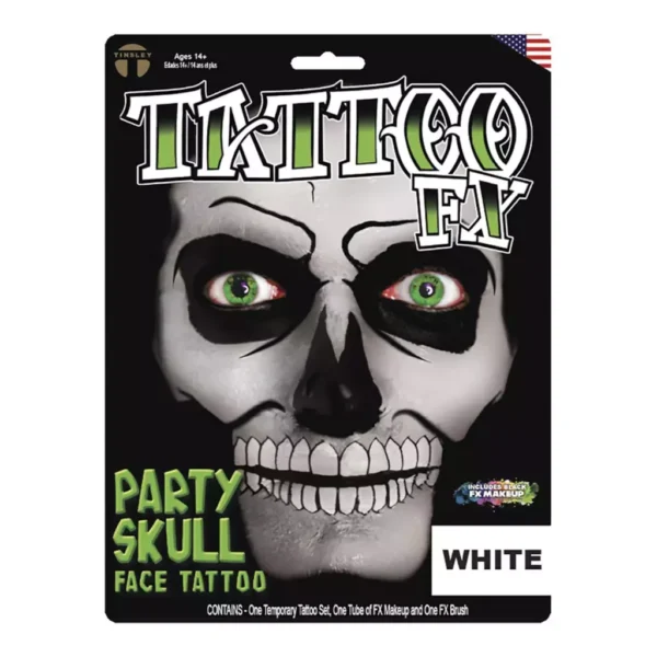 PS605 Party Skull - White