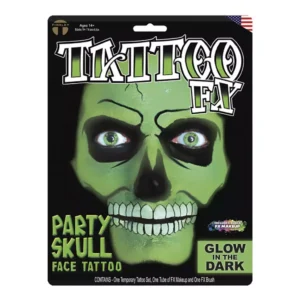 PS609 Party Skull - Glow in the Dark