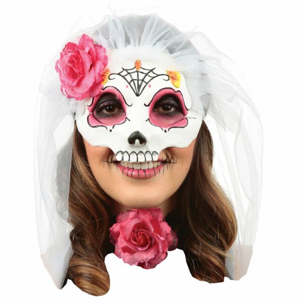 Catrina with Veil: Colored 4