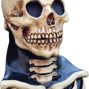 Máscara Calavera Long Neck Skull Látex - Cuello Largo y Torso