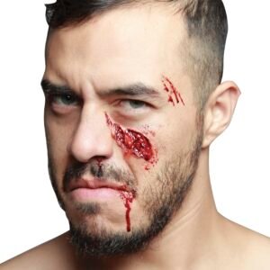 Látex Cheekbone Smash | Herida Realista para Disfraz Halloween