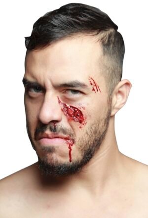 25166 Látex Cheekbone Smash | Herida Realista para Disfraz Halloween