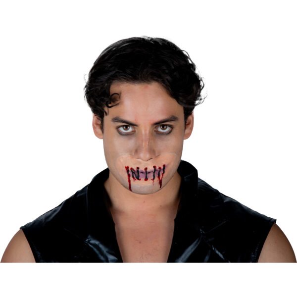 25810_Shut Up (1) Shut Up - Aplicación de Látex Boca Cosida | Efecto Especial Halloween