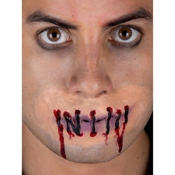 25810_Shut Up (7) Shut Up - Aplicación de Látex Boca Cosida | Efecto Especial Halloween
