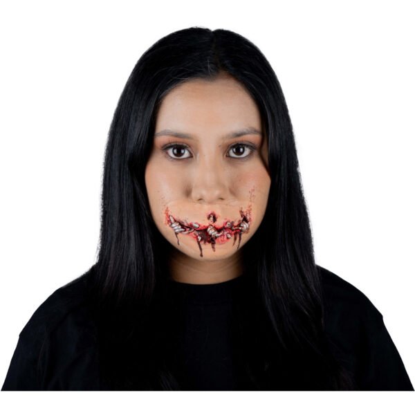 Speachless - Aplicación de Látex Boca Cosida Efecto Horror | Ghoulish Productions