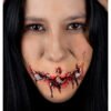 Speachless - Aplicación de Látex Boca Cosida Efecto Horror | Ghoulish Productions
