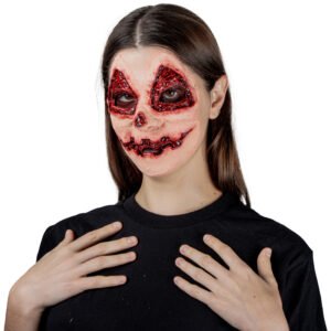 Pumpkin Face Scarification - Aplicación de Látex para Efecto de Cicatriz Calabaza Halloween