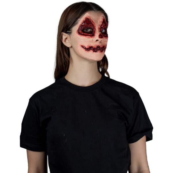 Pumpkin Face Scarification - Aplicación de Látex para Efecto de Cicatriz Calabaza Halloween