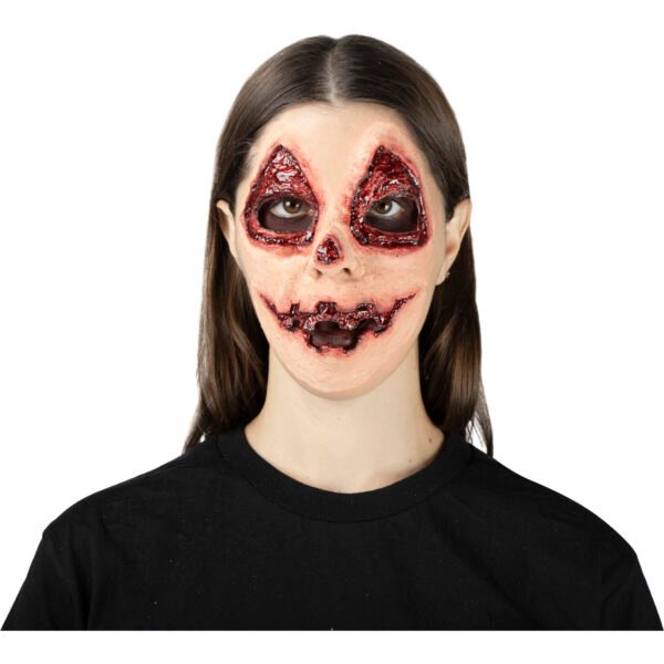 Pumpkin Face Scarification - Aplicación de Látex para Efecto de Cicatriz Calabaza Halloween