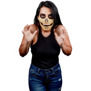Skull mouth Tan
