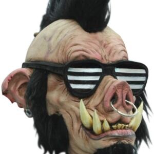 Máscara Boar Punk de Látex - Jabalí Punk Halloween | Ghoulish Productions