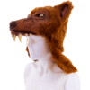 Brown Wolf Helmet