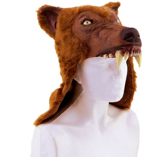 Brown Wolf Helmet