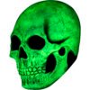 Máscara Skull Glow Látex Calavera Luminosa - Urban Mask Ghoulish Productions