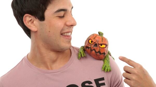 27829 1 Shoulder Buddy Pumpkin - Accesorio de Hombro de Látex Artesanal