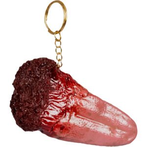 Llavero de Lengua Sangrienta (Tongue keychain) - Accesorio de Látex Artesanal Ghoulish Productions