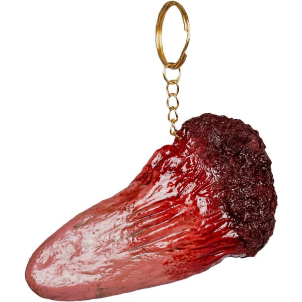 Llavero de Lengua Sangrienta (Tongue keychain) - Accesorio de Látex Artesanal Ghoulish Productions