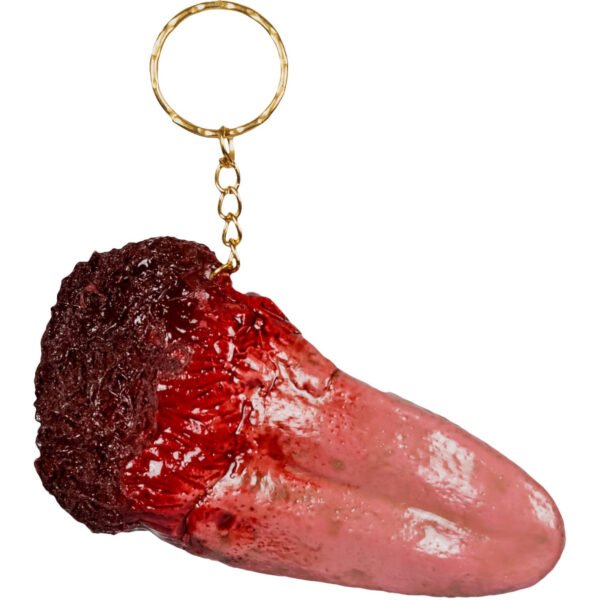 Llavero de Lengua Sangrienta (Tongue keychain) - Accesorio de Látex Artesanal Ghoulish Productions