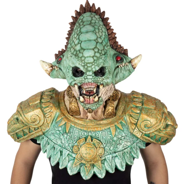28012 1 Máscara Quetzalcóatl Costume Kit - Disfraz Artesanal Nightmare Makers
