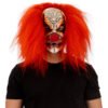 30062 2 Máscara Payaso Mont's Glowing Clown Halloween | Látex Artesanal México