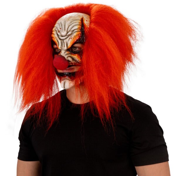 30062 7 Máscara Payaso Mont's Glowing Clown Halloween | Látex Artesanal México