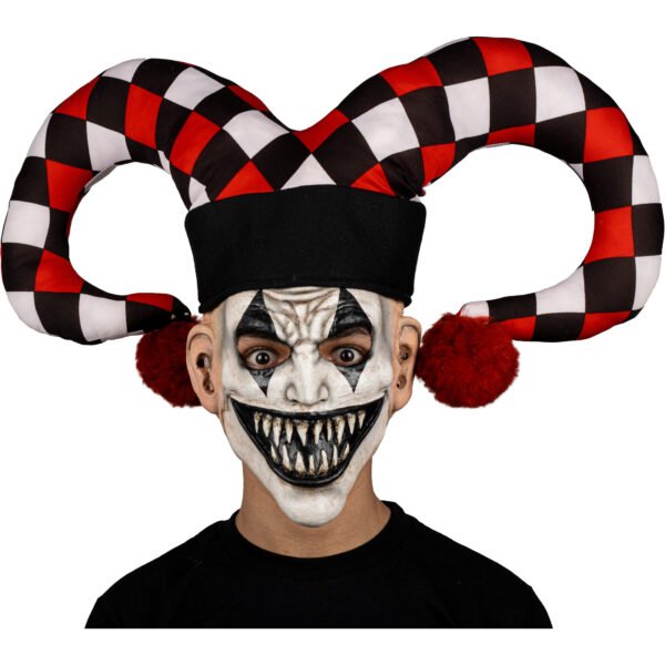 Máscara Payaso Lord Jester Halloween - Látex Artesanal con Cuernos
