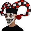 Máscara Payaso Lord Jester Halloween - Látex Artesanal con Cuernos
