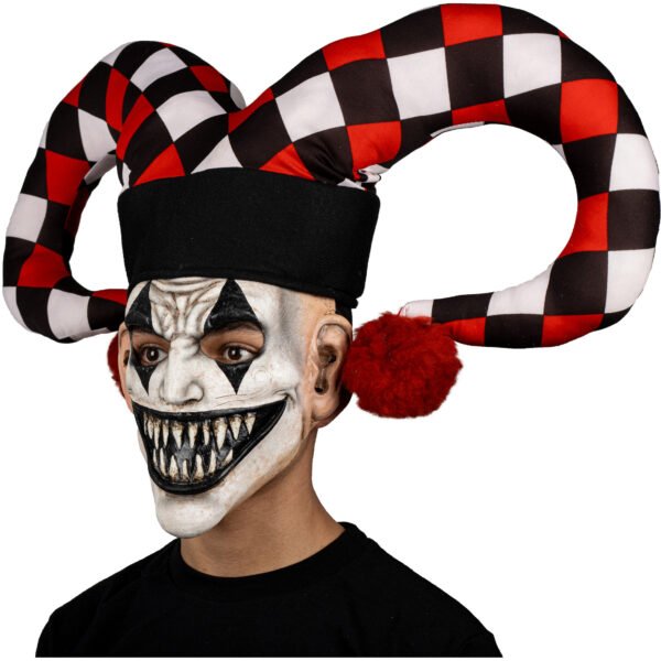 Máscara Payaso Lord Jester Halloween - Látex Artesanal con Cuernos