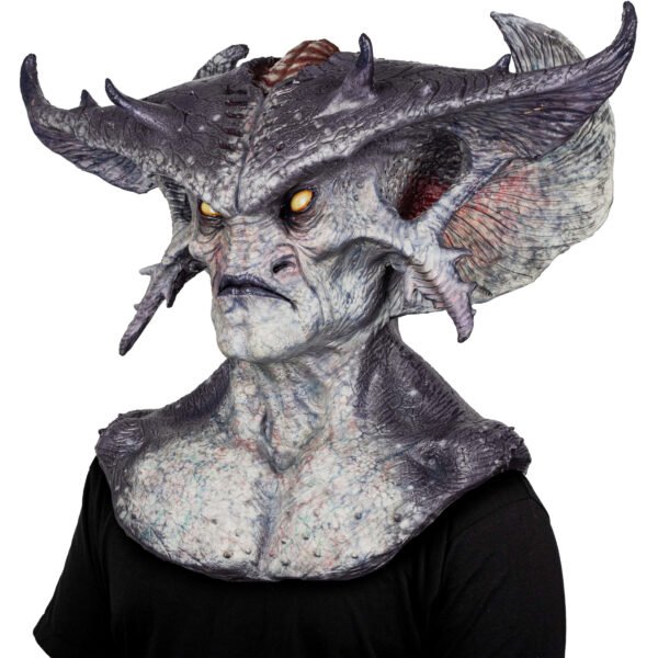 Máscara Warlord de Látex Artesanal para Halloween, Cosplay y Fiestas Temáticas