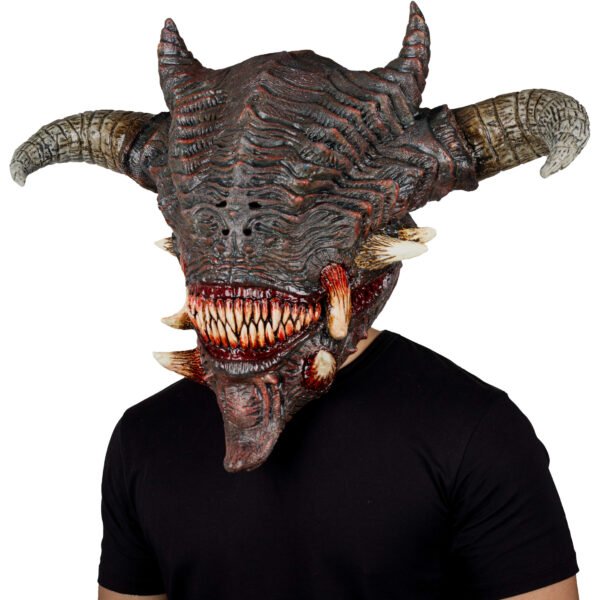 30096 7 Máscara Wrath de Látex Artesanal para Halloween y Cosplay