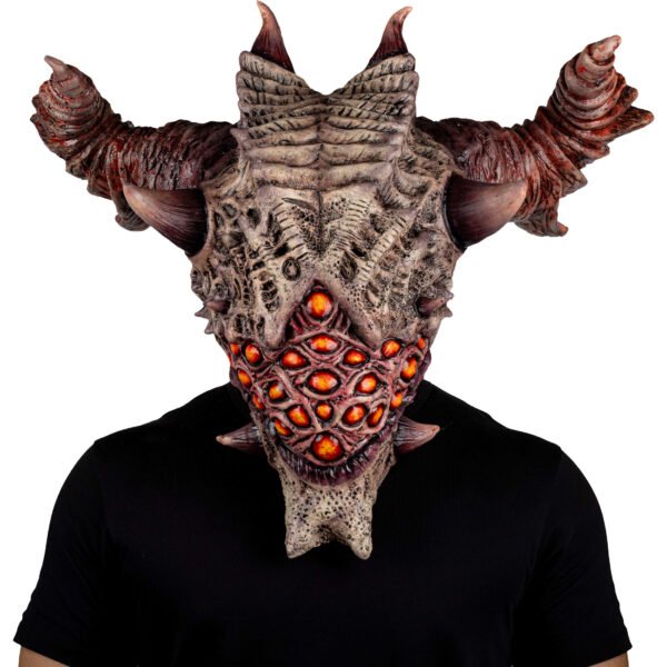 Máscara Aurixis de Látex Artesanal | Diseño Monstruoso para Cosplay y Halloween
