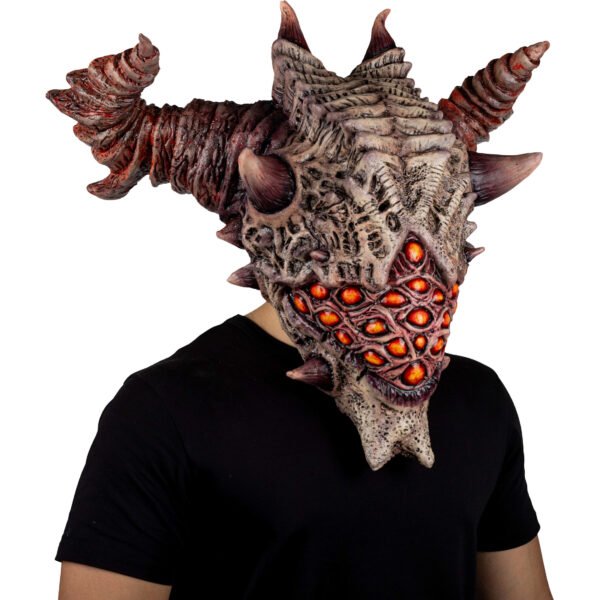 Máscara Aurixis de Látex Artesanal | Diseño Monstruoso para Cosplay y Halloween