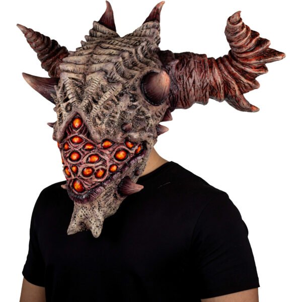 Máscara Aurixis de Látex Artesanal | Diseño Monstruoso para Cosplay y Halloween