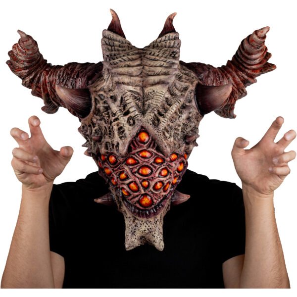 Máscara Aurixis de Látex Artesanal | Diseño Monstruoso para Cosplay y Halloween
