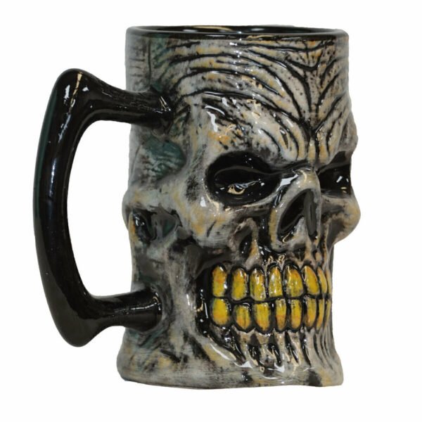 350010 2 White Skull Mug