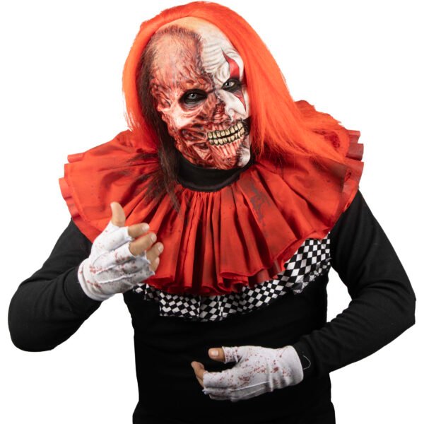 Máscara Two Faces Clown - Máscara de Látex Hyper Mask | Ghoulish Productions