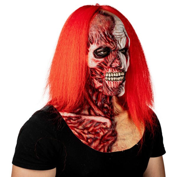 Máscara Two Faces Clown - Máscara de Látex Hyper Mask | Ghoulish Productions